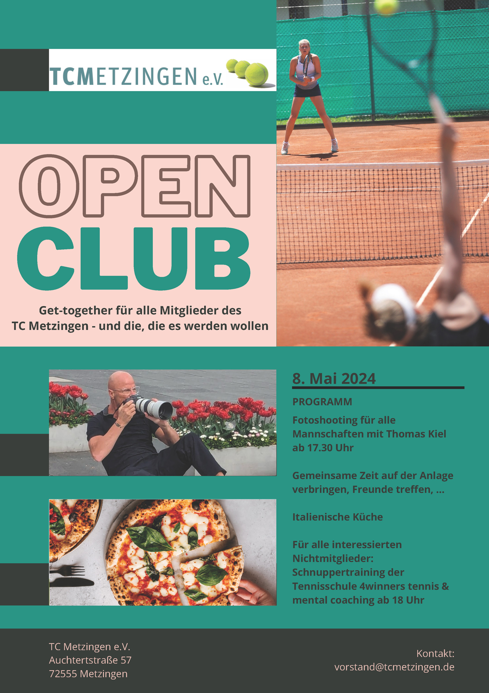 Plakat TCM Open club w